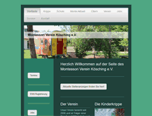 Tablet Screenshot of montessori-koesching.de